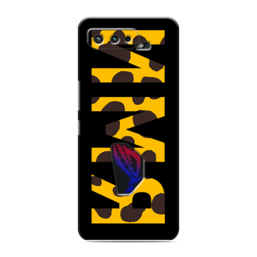 Силиконовый чехол на ASUS ROG Phone 5 с принтом ИМЯ