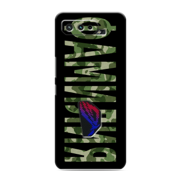 Силиконовый чехол на ASUS ROG Phone 5 с принтом ФАМИЛИЯ