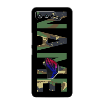 Силиконовый чехол на ASUS ROG Phone 5 с принтом NAME