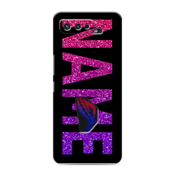 Силиконовый чехол на ASUS ROG Phone 5 с принтом NAME