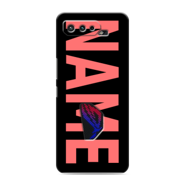 Силиконовый чехол на ASUS ROG Phone 5 с принтом NAME