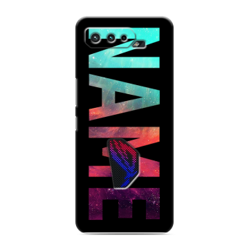 Силиконовый чехол на ASUS ROG Phone 5 с принтом NAME