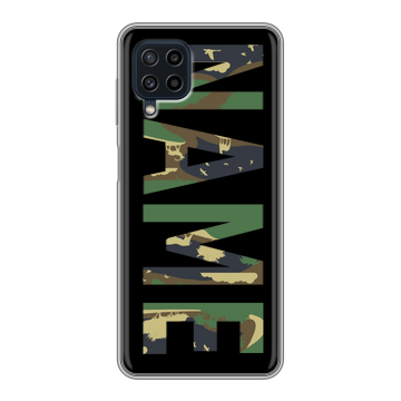 Силиконовый чехол на Samsung Galaxy A22 с принтом NAME