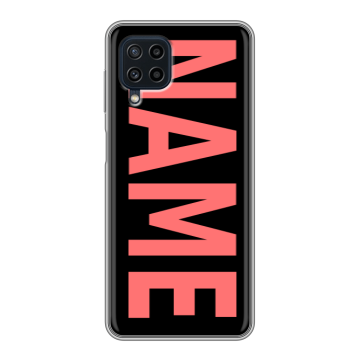 Силиконовый чехол на Samsung Galaxy A22 с принтом NAME