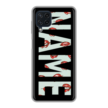 Силиконовый чехол на Samsung Galaxy A22 с принтом NAME