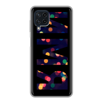 Силиконовый чехол на Samsung Galaxy A22 с принтом ИМЯ
