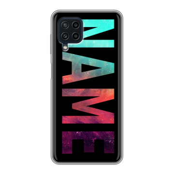 Силиконовый чехол на Samsung Galaxy A22 с принтом NAME