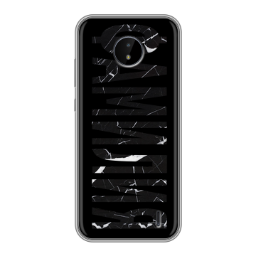 Силиконовый чехол на Nokia C20 с принтом ФАМИЛИЯ