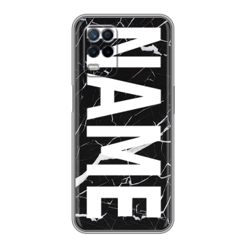 Силиконовый чехол на Realme Narzo 30 5G с принтом NAME