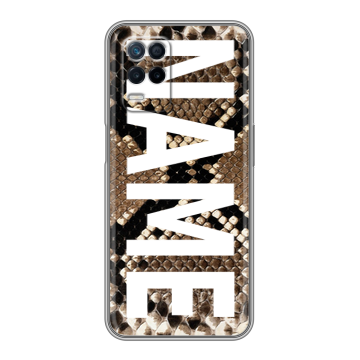 Силиконовый чехол на Realme Narzo 30 5G с принтом NAME