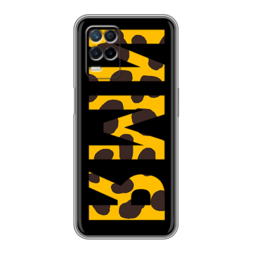 Силиконовый чехол на Realme Narzo 30 5G с принтом ИМЯ