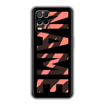 Силиконовый чехол на Realme Narzo 30 5G с принтом NAME