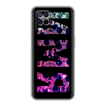 Силиконовый чехол на Realme Narzo 30 5G с принтом ИМЯ