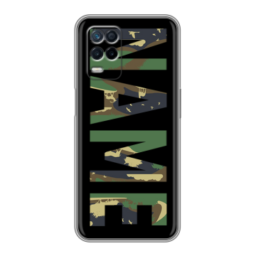 Силиконовый чехол на Realme Narzo 30 5G с принтом NAME