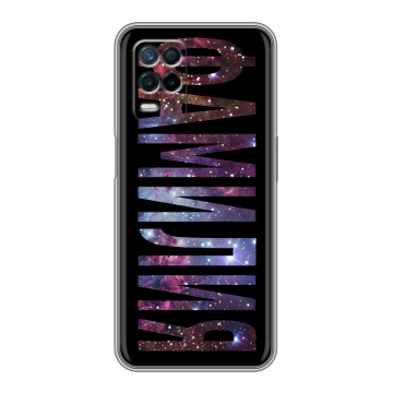 Силиконовый чехол на Realme Narzo 30 5G с принтом ФАМИЛИЯ