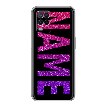 Силиконовый чехол на Realme Narzo 30 5G с принтом NAME