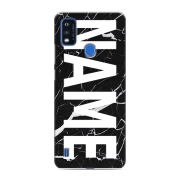 Силиконовый чехол на ZTE Blade A51 с принтом NAME