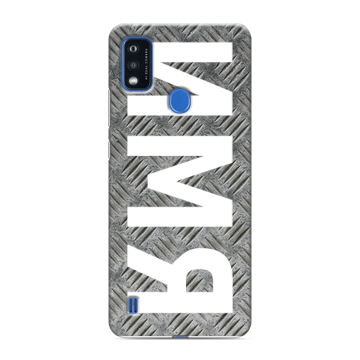 Силиконовый чехол на ZTE Blade A51 с принтом ИМЯ