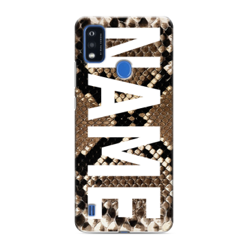 Силиконовый чехол на ZTE Blade A51 с принтом NAME