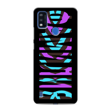 Силиконовый чехол на ZTE Blade A51 с принтом ФАМИЛИЯ