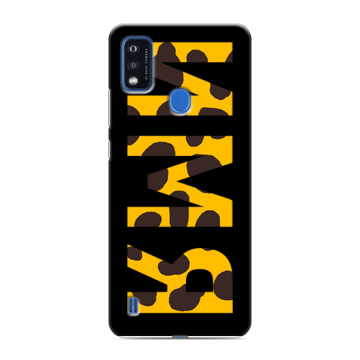 Силиконовый чехол на ZTE Blade A51 с принтом ИМЯ