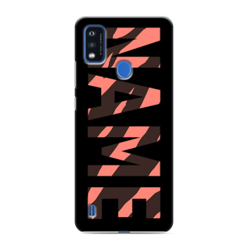 Силиконовый чехол на ZTE Blade A51 с принтом NAME