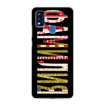 Силиконовый чехол на ZTE Blade A51 с принтом ФАМИЛИЯ