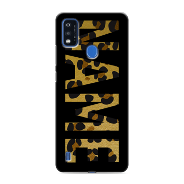 Силиконовый чехол на ZTE Blade A51 с принтом NAME
