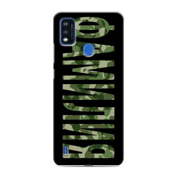 Силиконовый чехол на ZTE Blade A51 с принтом ФАМИЛИЯ