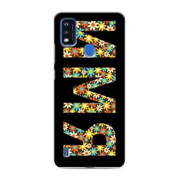 Силиконовый чехол на ZTE Blade A51 с принтом ИМЯ