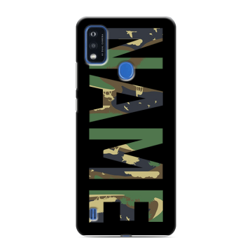 Силиконовый чехол на ZTE Blade A51 с принтом NAME