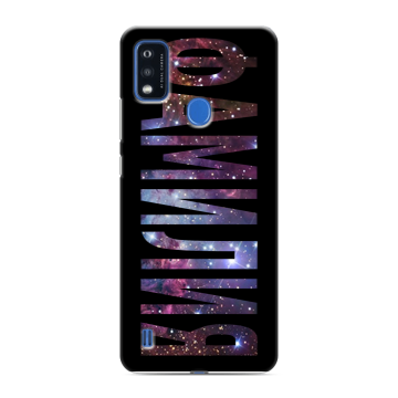 Силиконовый чехол на ZTE Blade A51 с принтом ФАМИЛИЯ