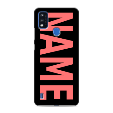 Силиконовый чехол на ZTE Blade A51 с принтом NAME