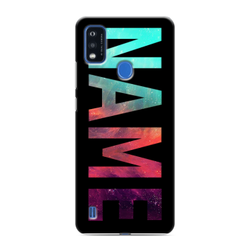 Силиконовый чехол на ZTE Blade A51 с принтом NAME