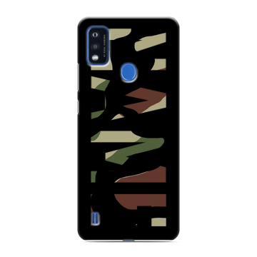 Силиконовый чехол на ZTE Blade A51 с принтом NAME