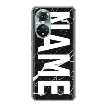 Силиконовый чехол на Huawei Honor 50 с принтом NAME