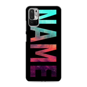 Силиконовый чехол на Xiaomi RedMi Note 10T с принтом NAME