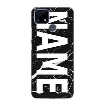 Силиконовый чехол на Realme C25 с принтом NAME