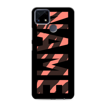 Силиконовый чехол на Realme C25 с принтом NAME