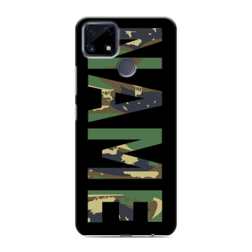 Силиконовый чехол на Realme C25 с принтом NAME