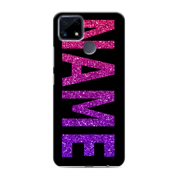 Силиконовый чехол на Realme C25 с принтом NAME