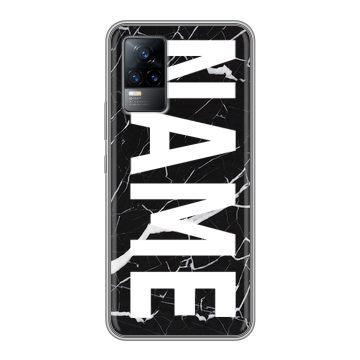 Силиконовый чехол на Vivo V21e с принтом NAME