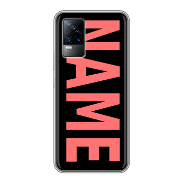 Силиконовый чехол на Vivo V21e с принтом NAME