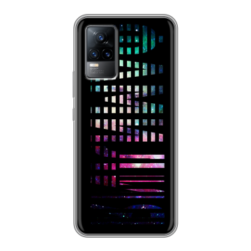 Силиконовый чехол на Vivo V21e с принтом ФАМИЛИЯ