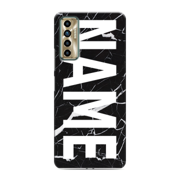 Силиконовый чехол на Tecno Camon 17P с принтом NAME
