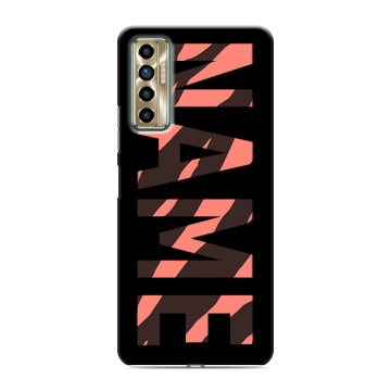 Силиконовый чехол на Tecno Camon 17P с принтом NAME