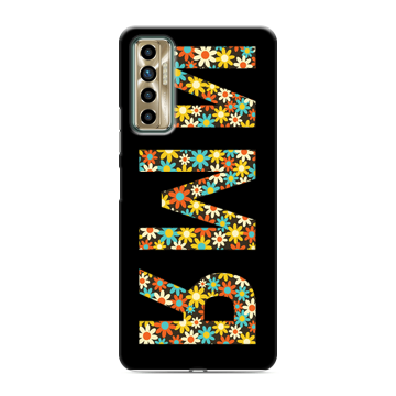 Силиконовый чехол на Tecno Camon 17P с принтом ИМЯ