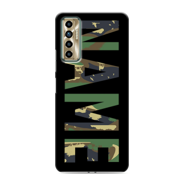 Силиконовый чехол на Tecno Camon 17P с принтом NAME