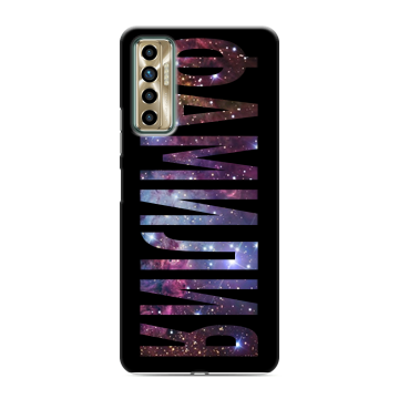 Силиконовый чехол на Tecno Camon 17P с принтом ФАМИЛИЯ