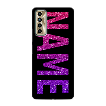 Силиконовый чехол на Tecno Camon 17P с принтом NAME